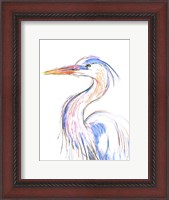 Framed Heron's Glance II