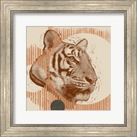 Framed Pop Art Tiger I