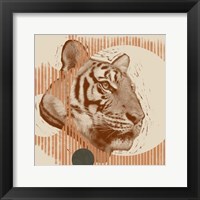 Framed Pop Art Tiger I