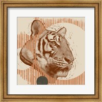 Framed Pop Art Tiger I