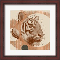 Framed 'Pop Art Tiger I' border=