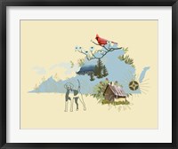 Framed Illustrated State-Virginia