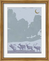 Framed Pop Art Elk II