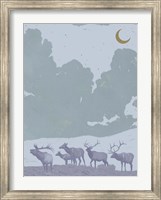 Framed Pop Art Elk II