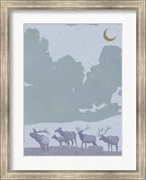 Framed Pop Art Elk II