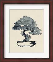 Framed Indigo Bonsai I