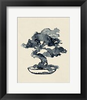 Framed Indigo Bonsai IV