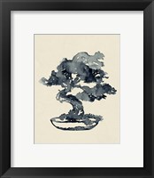 Framed 'Indigo Bonsai IV' border=