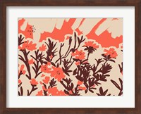 Framed Red Rhododendron I