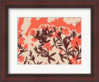 Framed Red Rhododendron II