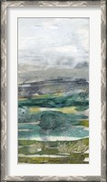 Framed Crackled Marshland III