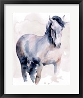 Framed Horse in Watercolor I