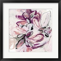 Framed Fuchsia Floral II