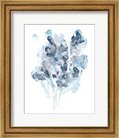 Framed 'Bluescale Flora I' border=