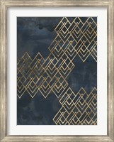 Framed Deco Pattern in Blue I