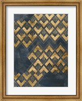 Framed Deco Pattern in Blue II