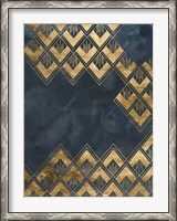 Framed Deco Pattern in Blue III