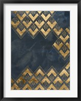 Framed Deco Pattern in Blue III