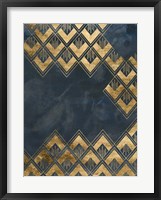 Framed Deco Pattern in Blue III