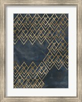 Framed Deco Pattern in Blue IV