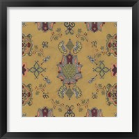 Framed Ochre Tapestry II