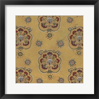 Framed Ochre Tapestry IV