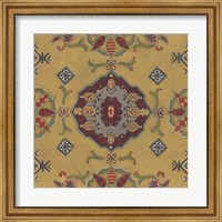Framed Ochre Tapestry VIII