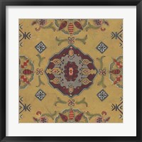 Framed Ochre Tapestry VIII