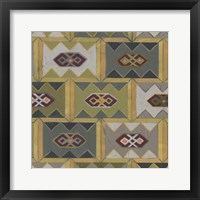 Framed Ochre Tapestry IX