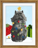 Framed Meowy Hissmas I