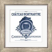 Framed Indigo Wine Labels III