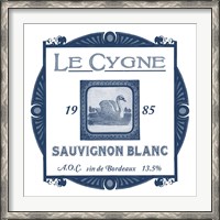 Framed Indigo Wine Labels VIII