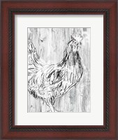 Framed Barnwood Flock I