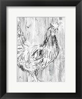 Framed Barnwood Flock I