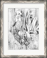 Framed Barnwood Flock II