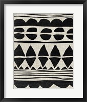 Monochrome Quilt I Framed Print