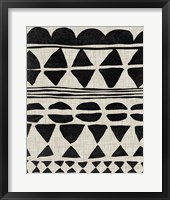 Monochrome Quilt II Framed Print