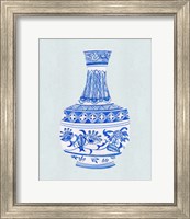 Framed 'Qing Vase I' border=