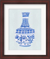 Framed 'Qing Vase I' border=