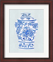 Framed 'Qing Vase II' border=