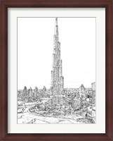 Framed Dubai in Black & White II