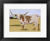 Framed Longhorn Cattle I