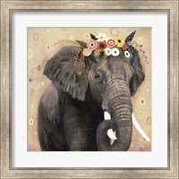 Framed Klimt Elephant I