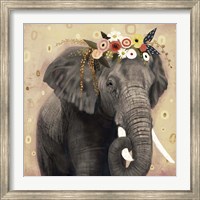 Framed Klimt Elephant I