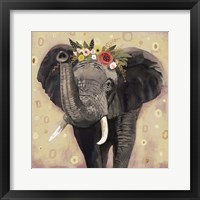 Framed 'Klimt Elephant II' border=