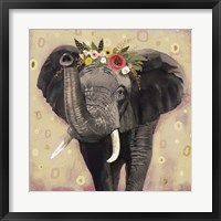 Framed Klimt Elephant II