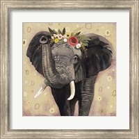 Framed Klimt Elephant II