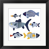 Framed Patterned Fish II