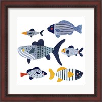 Framed Patterned Fish II