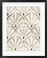 Deco Patterning I Framed Print